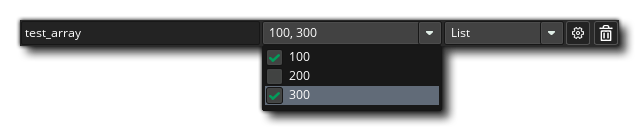 List Array Options