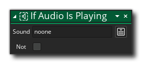 If Audio Is Playing Action