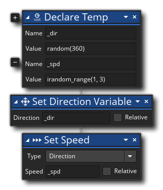 Declare Temporary Variable Example