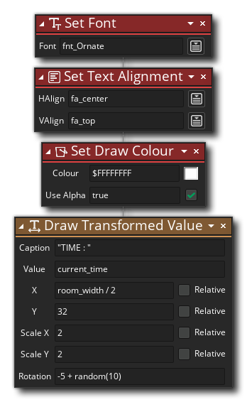 Draw Transformed Value Example