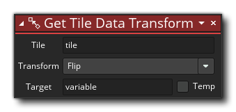 Get Tile Data Transform Action