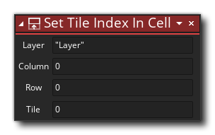 Set Tile Index In Cell Action